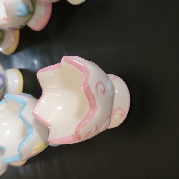 EUC Vintage GKA 2 sets of Easter egg ceramic cups for eggs - Picture 4 of 9